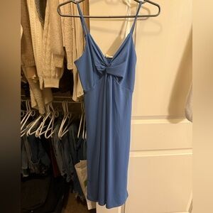 Blue midi dress